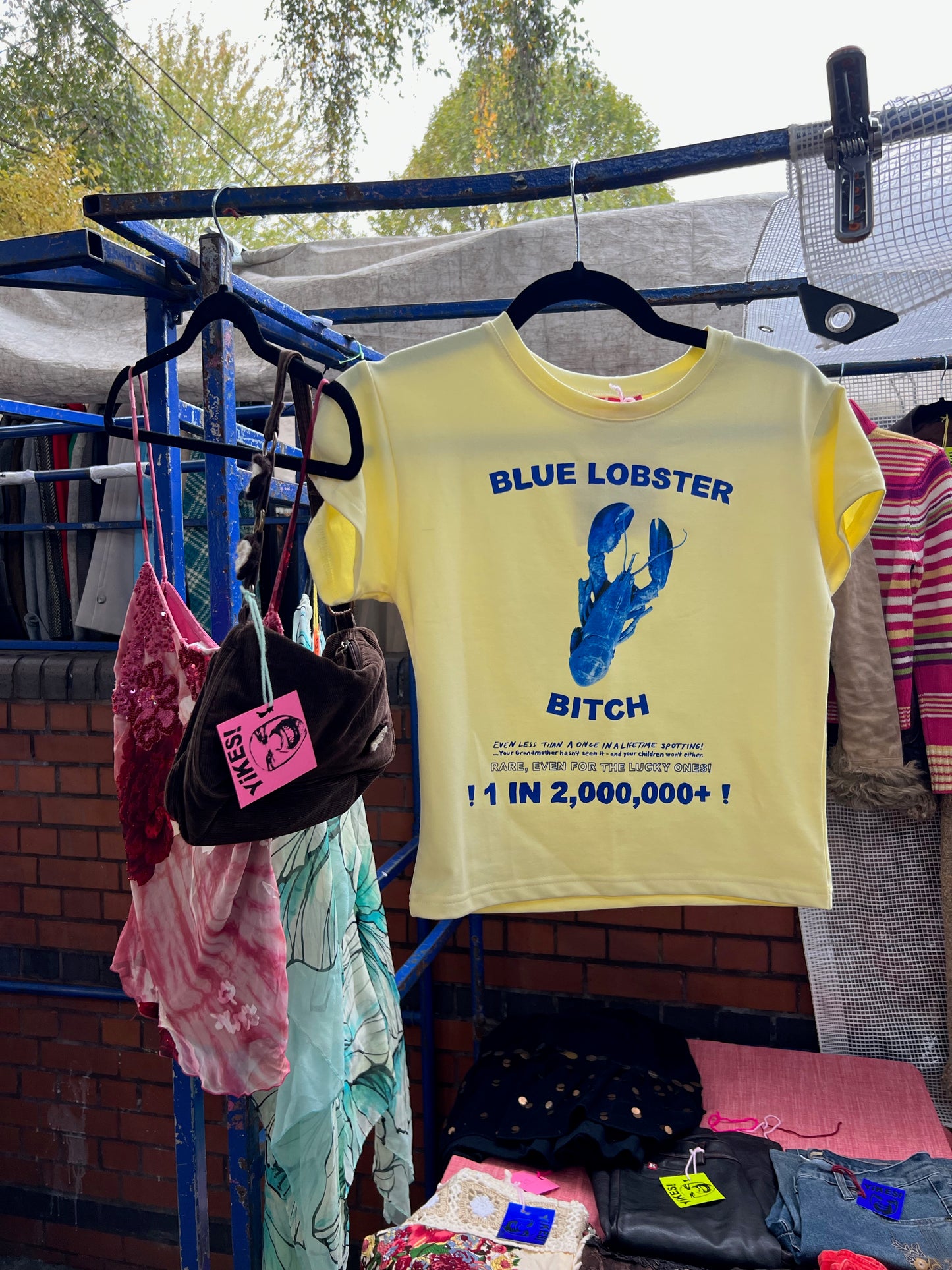 BLUE LOBSTER B*TCH BABY TEE